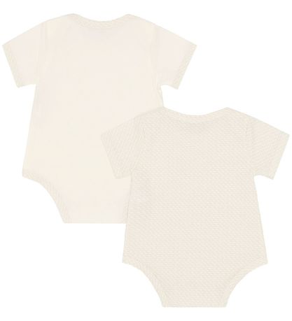 Emporio Armani Bodies k/ä - 2er-Pack - Weiß/Beige m. Logo