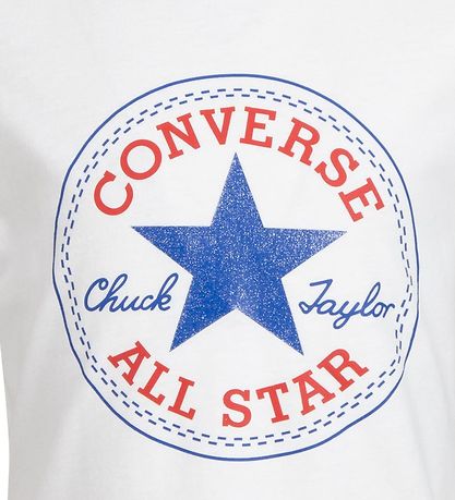 Converse Stuttermabolur - Hvítur M. Lógó