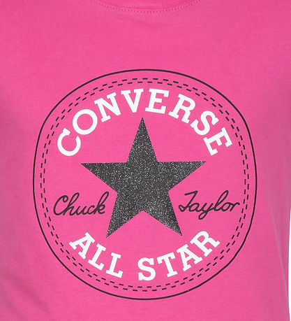 Converse Stuttermabolur - Bleikt M. Lógó