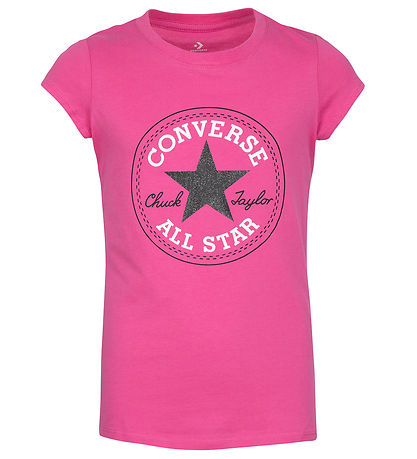 Converse Stuttermabolur - Bleikt M. Lógó