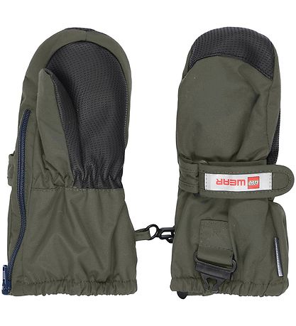 LEGO® Wear Mittens - LWAripo - Dark Khaki w. Zipper