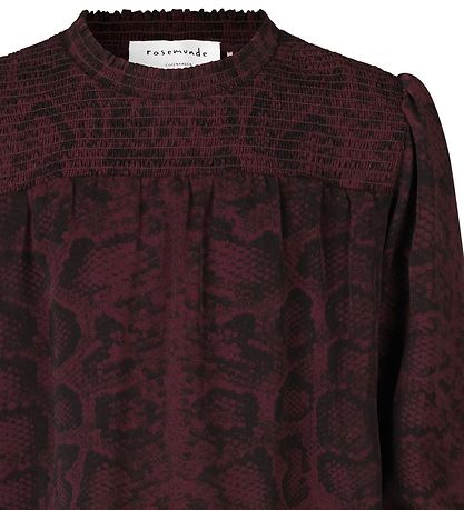 Rosemunde Blouse - Recycled Polyester - Merlot Snake Print