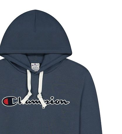 Champion Fashion Hoodie - Blue w. Logo