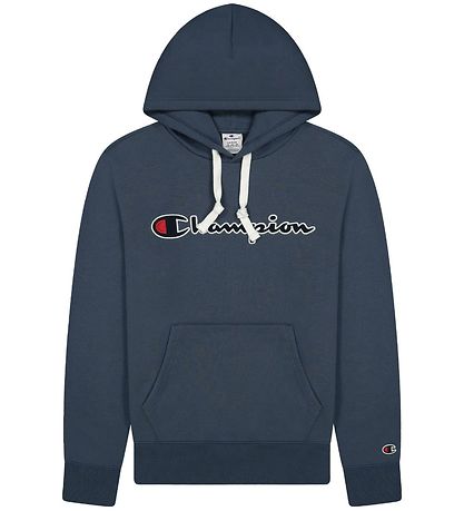 Champion Fashion Hoodie - Blue w. Logo