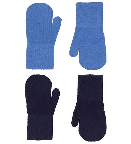 CeLaVi Fäustlinge - Wolle/Nylon - 2er-Pack - Bright Cobalt/Navy