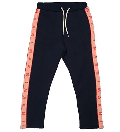 Marni Joggingbuxur - Dökkblátt M. Kórallitt