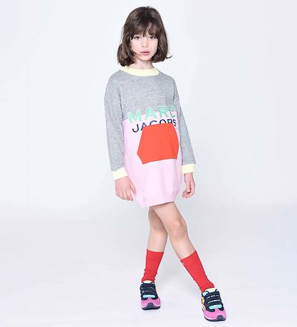 Little Marc Jacobs Sweat Dress - Cosmic Nature - Pink/Grey Melan