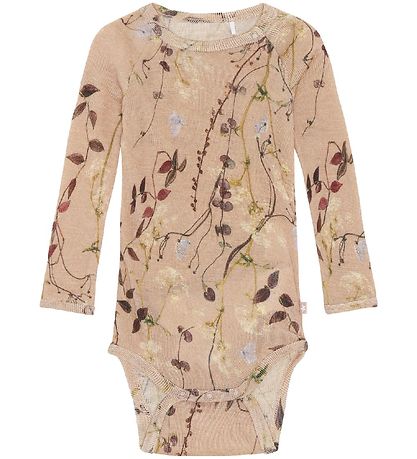Molo Bodysuit l/s - Farai - Wool - Delicate Branches