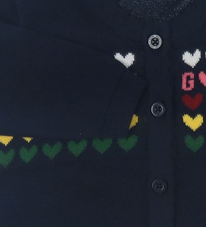 GANT Cardigan - Knitted - Heart - Evening Blue