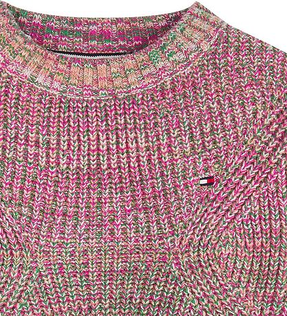 Tommy Hilfiger Bluse - Strick - Chunky Melange - Beige/Multi