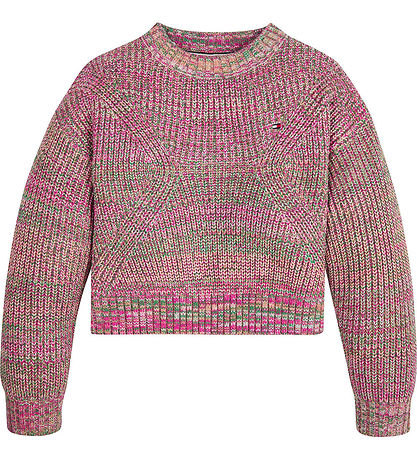 Tommy Hilfiger Bluse - Strick - Chunky Melange - Beige/Multi