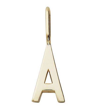 Design Letters Pendentif  Collier - A - Plaqu Or 18 K