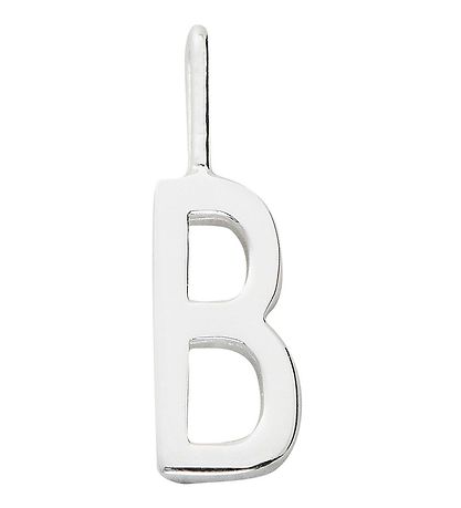 Design Letters Pendant For Necklace - B - Silver