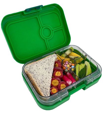 Yumbox Lunchbox w. 4 Rum - Bento Panino - Bamboo Green Shark