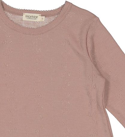 MarMar Náttkjóll - Ull - Pointelle - Brenndur Rose