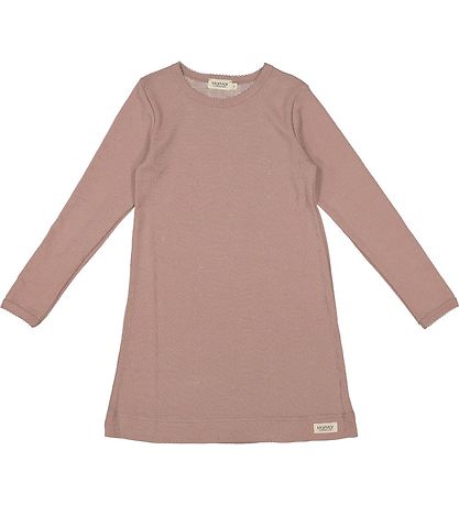MarMar Náttkjóll - Ull - Pointelle - Brenndur Rose