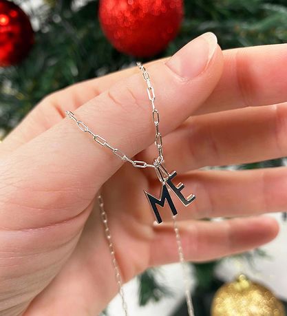 Pendentif À Collier Design Letters - Dans - Argent