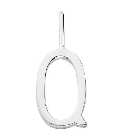 Design Letters Hengiskraut Til Hálsmen - Q - Silfur