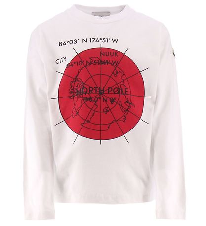 Moncler Bluse - Weiß m. Rot