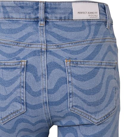 Hound Jeans - Weit mit Print - Blue Denim
