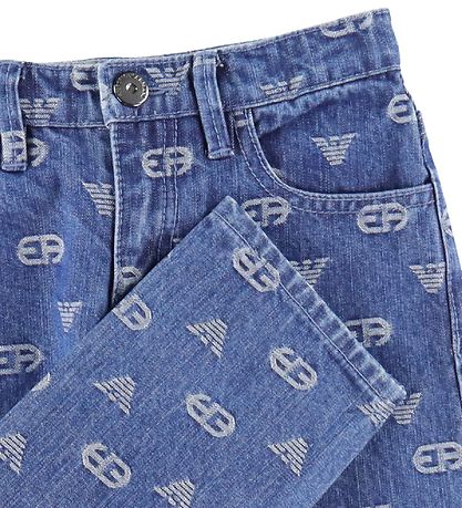 Emporio Armani Jeans - Denim Blue Medium/Vit m. Logotyper