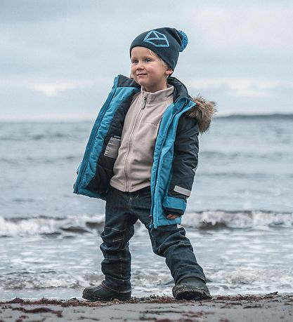 Didriksons Knitted Beanie - Dropi - Navy
