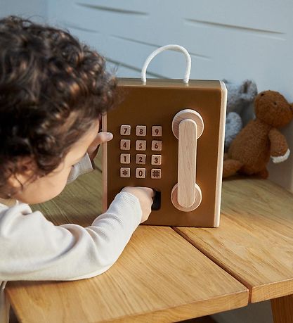 Liewood Wooden Toy - Telephone - Rufus - Oat/Sandy Mix