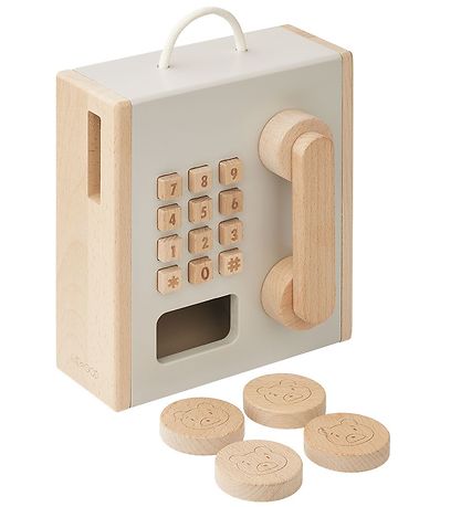 Jouet en bois Liewood - Téléphone - Rufus - Avoine/Sandy Mix