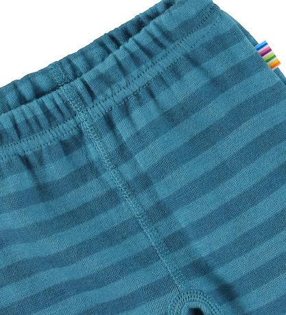 Joha Leggings m. Voet - Wol - Blauw Gestreept