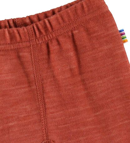 Joha Leggings w. Foot - Wool/Bamboo - Chestnut