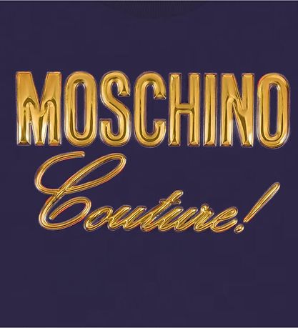 Moschino T-shirt - Navy w. Gold