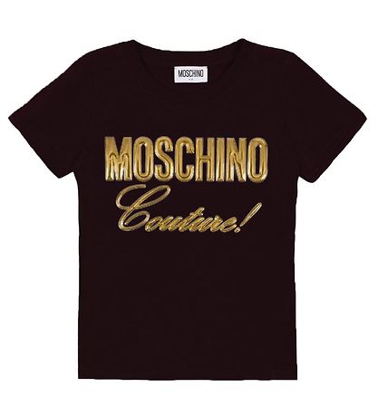 Moschino Stuttermabolur - Svart M. Gull