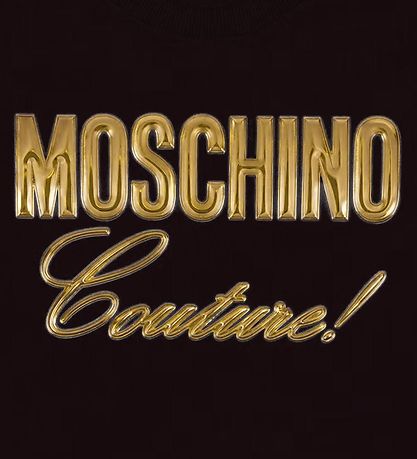 Moschino T-shirt - Svart m. Guld