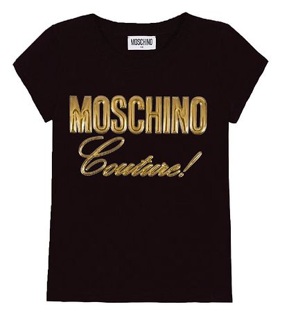 Moschino Stuttermabolur - Svart M. Gull