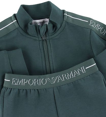 Armani tracksuit green hotsell