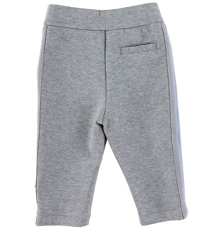 Emporio Armani Trousers - Grey Melange w. Light Blue