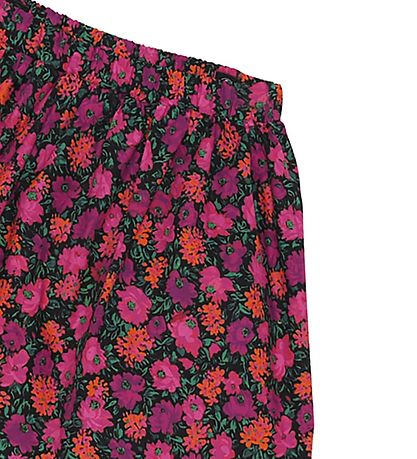 Christina Rohde Skirt - Black w. Flowers