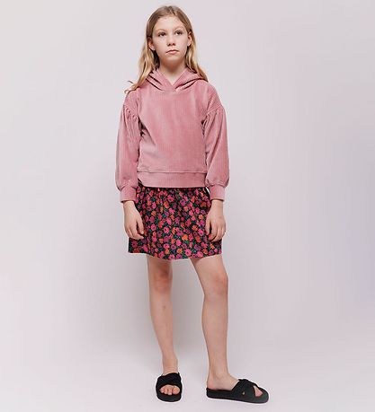 Christina Rohde Skirt - Black w. Flowers