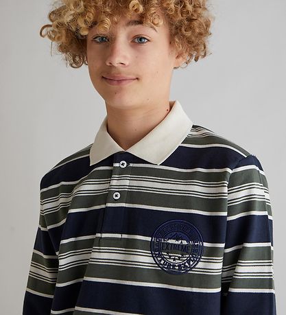 Grunt Poloshirt - Alexius LS Tee - Navy