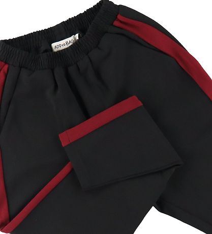 Add to Bag Trousers - Black/Red