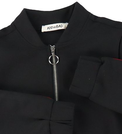 Add to Bag Cardigan - Black/Red
