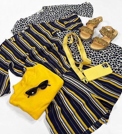 Add to Bag Jumpsuit - Geel/Navy