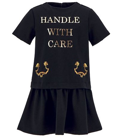Moschino Kleid - Schwarz m. Print 