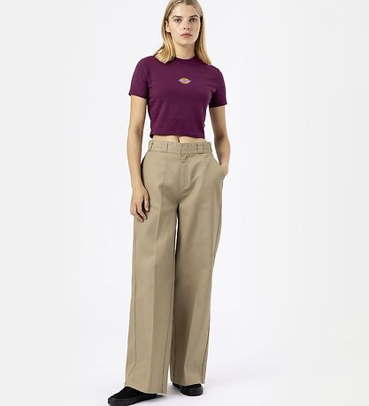 Dickies Stuttermabolur - Maple Dalur - Grape Wine
