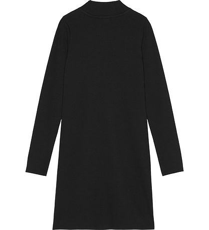 Calvin Klein Robe - Rib - Col montant - Noir