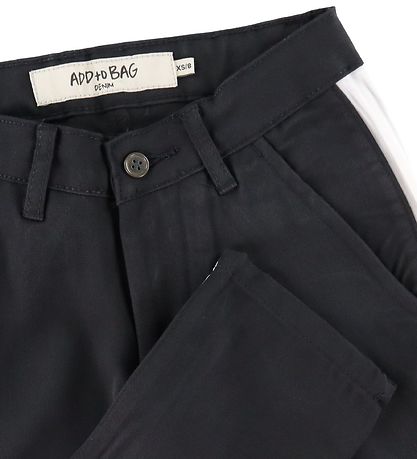 Add to Bag Trousers - Black/White