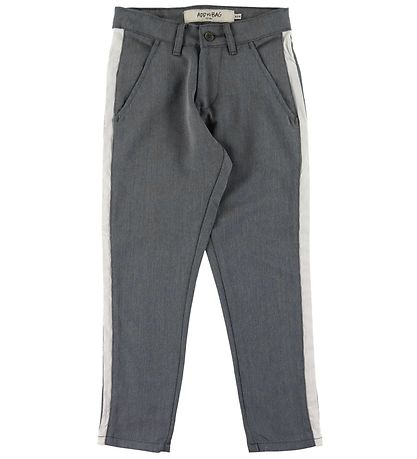 Add to Bag Trousers - Grey/White