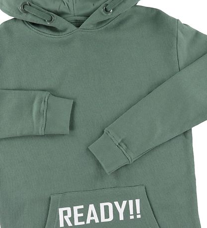 Add to Bag Hoodie - Dusty Green w. Print