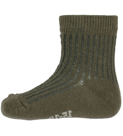 Minymo Socks - 5-Pack - Cocoa Brown w. Pattern