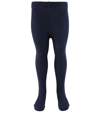 Minymo Strumpfhosen - 2er-Pack - Solid Rib - Total Eclipse